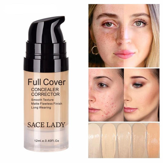Face Concealer Cream Full Cover Makeup Liquid Facial Corrector Waterproof Base Make Up for Eye Dark Circles Cosmetic