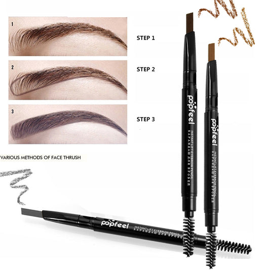 Double-end Automatic Eyebrow Pencils, Waterproof and Long Lasting in Brown Pigments. Eyes by PopFeel!!!